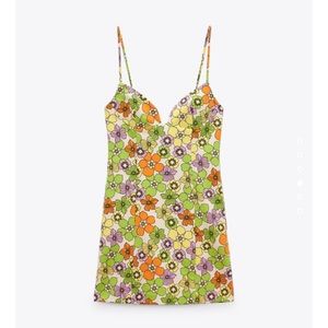 NWT ZARA Printed Short Dress 8342/370